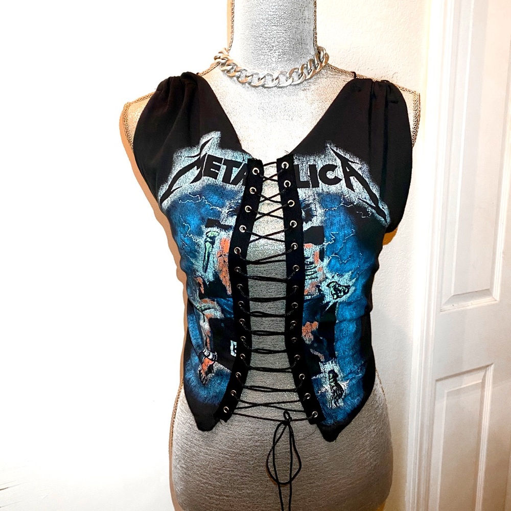 Metallica Corset Top